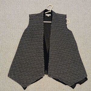 Dana Buchman Black and White Vest Size L